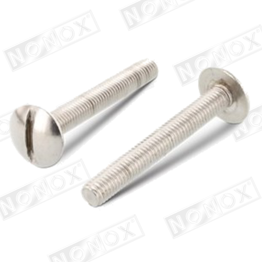 Flat decorative-head screw, straight slot, A 9056