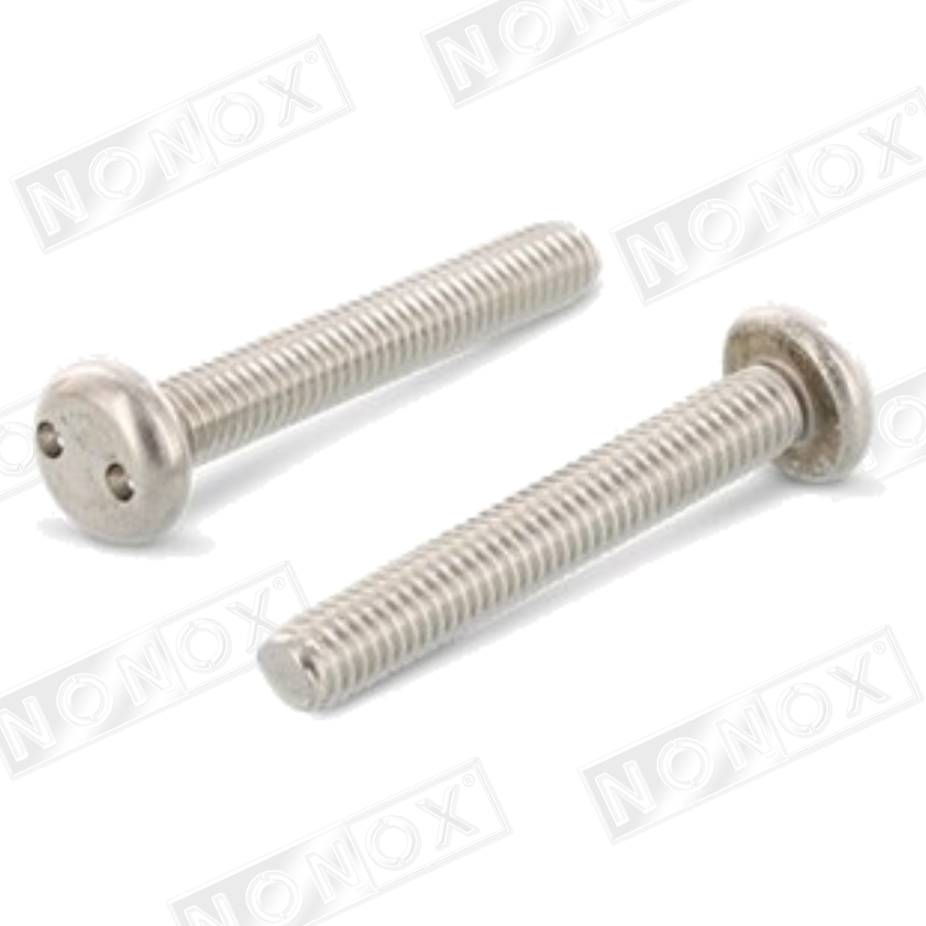 Snake-eye security screw
