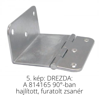 Imaginea 5: DREZDA: A 814165 balama îndoită la 90°, găurită