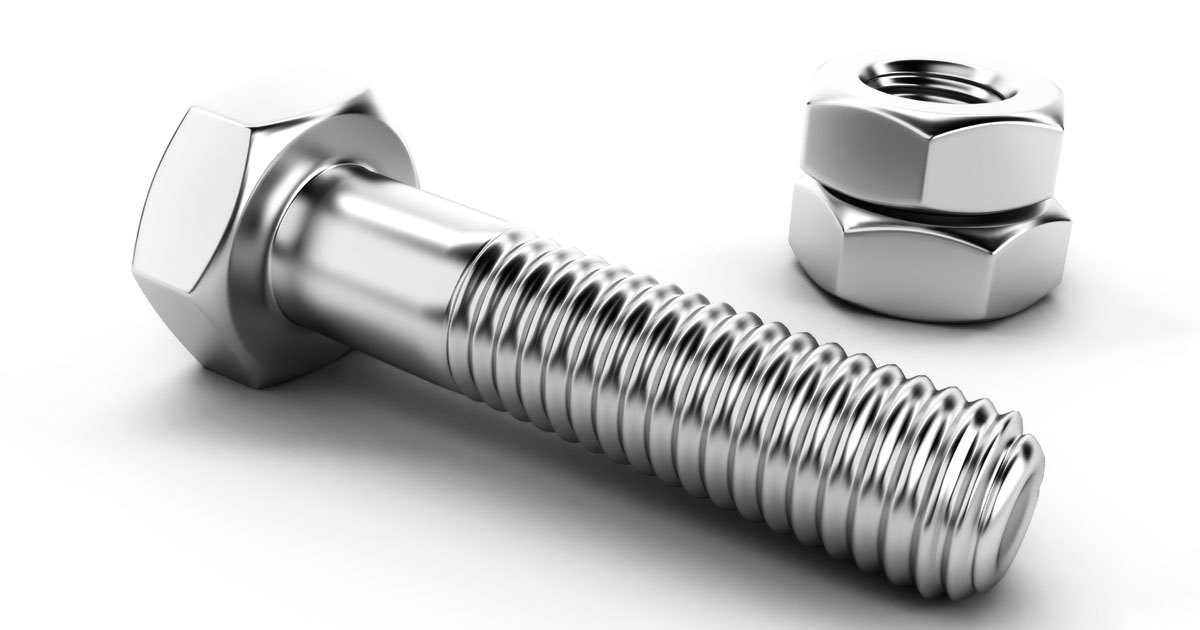 Fully threaded hex-head bolt in stainless (A2) and acid-resistant (A4) versions