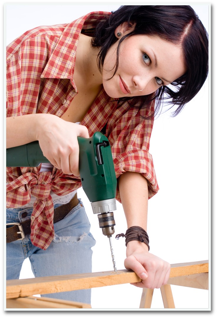 Pre-drilling and fixing during work