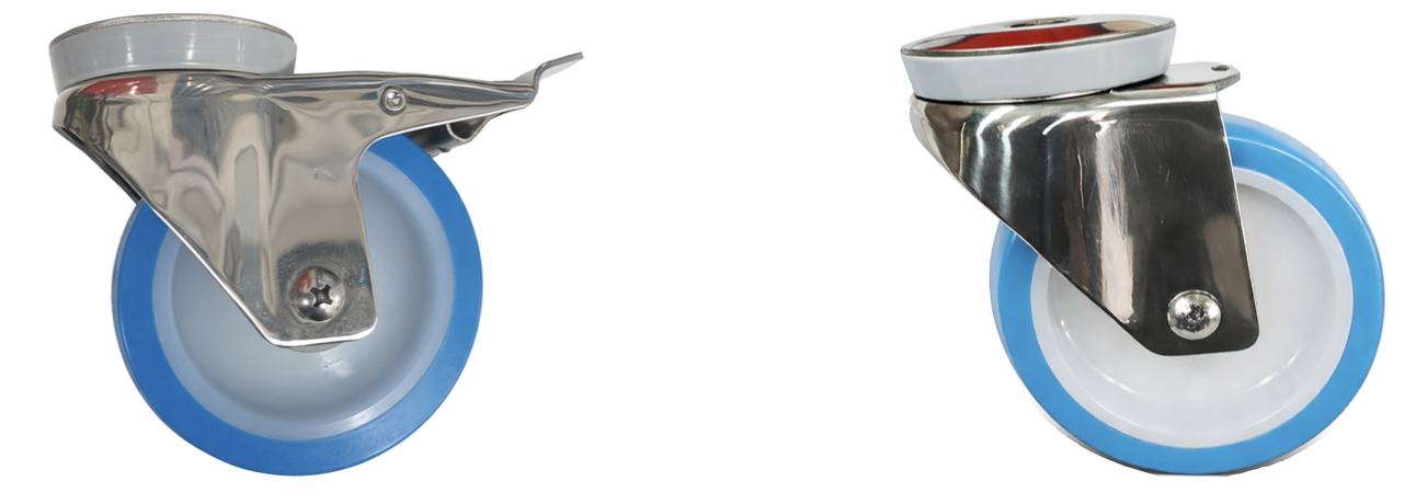 NONOX stainless industrial wheels – unbraked and braked version