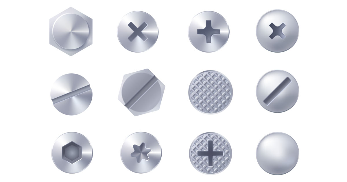 Special screw heads I.