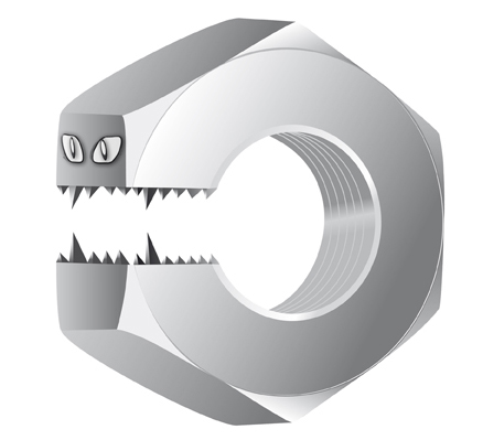 Anti-galling warranty logo