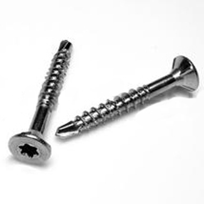 Countersunk head, self-drilling wood screw