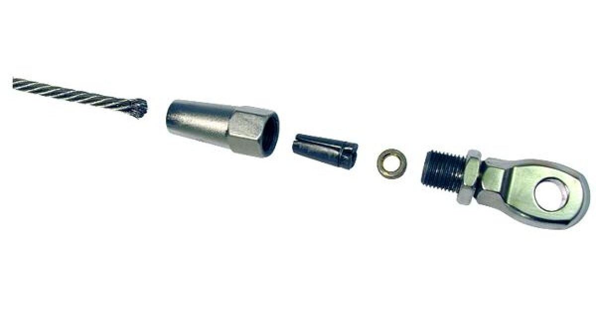 Assemblable wire rope end, the quick solution