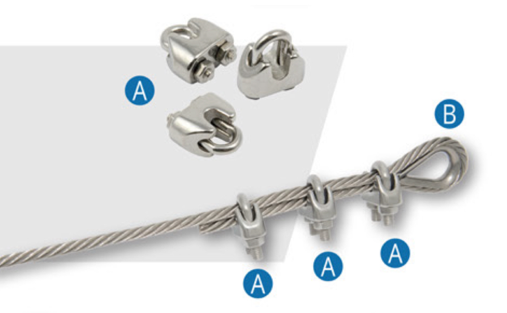 Wire rope end with a thimble